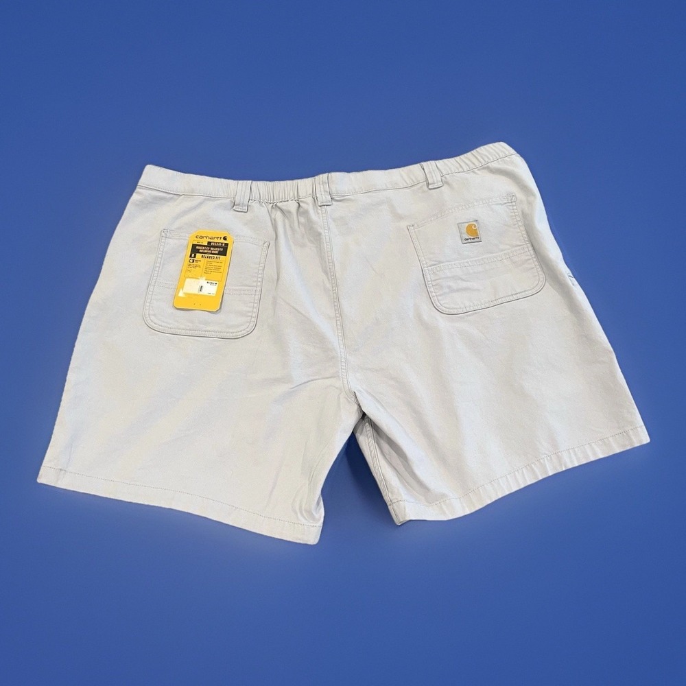 Carhartt Rugged Flex Relaxed Fit Work Shorts Men's Size 50 NWT 8" Inseam Khaki
